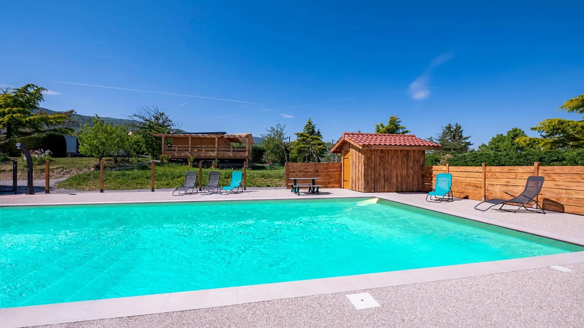 Campsite Mobil Home 6 Personnes Piscine Parc Du Pilat Saint-Appolinard  France
